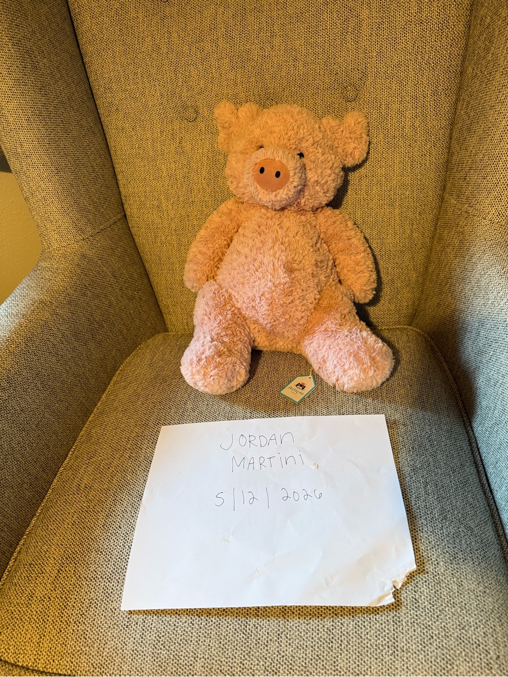 JELLYCAT NWT AUTHENTIC RETIRED BARNABUS PIG SIZE LARGE HTF